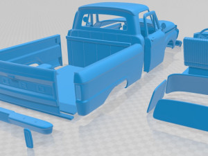 f 100 1966 printable car 3Dプリントモデル