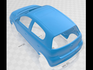 toyota yaris 1999 printable body car Modello di stampa 3D