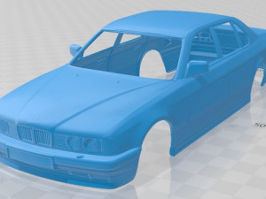 7 series e32 1992 printable body car 3D प्रिंट मॉडल