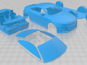 audi tts coupe 2015 printable car Modelo de impresión 3D