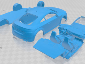 audi tts coupe 2015 printable car Modelo de impresión 3D