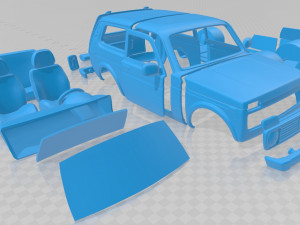 lada niva 2012 printable car 3D 프린트 모델