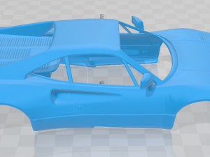 ferrari 288 gto 1984 printable body car 3D 프린트 모델