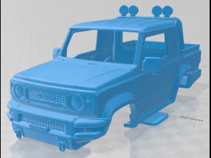 suzuki jimny sierra pickup 2019 corpo para impress&atilde;o Modelo de Impressão 3D