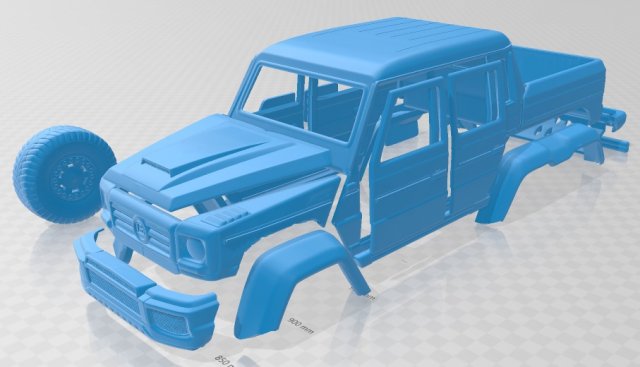 brabus g700 6x6 printable car Model do druku 3D .c4d .max .obj .3ds .fbx .stl .blend 