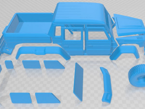 brabus g700 6x6 printable car Model do druku 3D