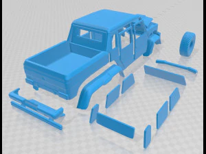 brabus g700 6x6 printable car 3D Print Model
