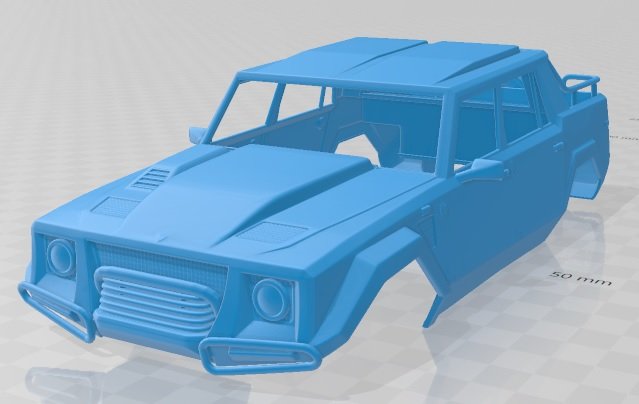lm002 pickup 1986 printable body car Model Cetak 3D .c4d .max .obj .3ds .fbx .stl .blend