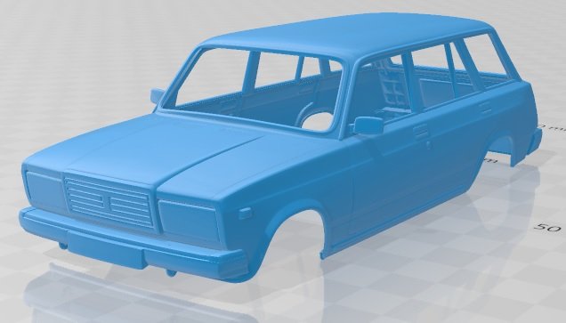 vaz lada zhiguli 21041 - 2006 printable body car 3D-printmodel .c4d .max .obj .3ds .fbx .stl .blend 