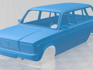 vaz lada zhiguli 21041 - 2006 printable body car 3D 프린트 모델