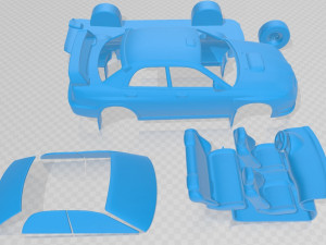 subaru impreza wrx sti 2006 printable car Model Cetak 3D