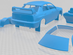 subaru impreza wrx sti 2006 printable car Model Cetak 3D