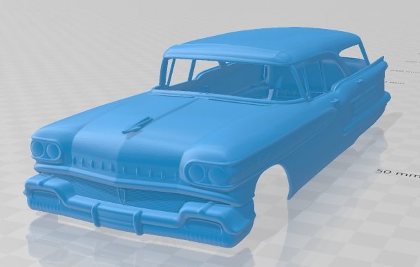 oldsmobile dynamic 88 holiday sw 1958 printable body car Modelo de Impressão 3D .c4d .max .obj .3ds .fbx .stl .blend 