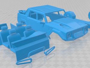 lm002 pickup 1986 printable car 3D printmodel
