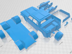 lm002 pickup 1986 printable car 3D Print Model