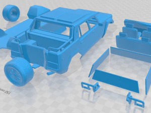 lm002 pickup 1986 printable car 3D Print Model
