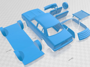 toyota corona sedan 1975 printable car 3D Принт Модель