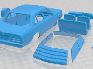 toyota corona sedan 1975 printable car 3D Принт Модель