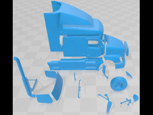 volvo vah 630 2012 printable cabin truck 3D प्रिंट मॉडल
