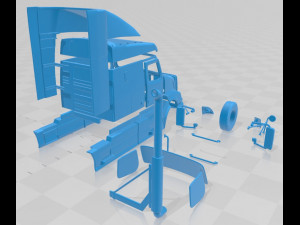 volvo vah 630 2012 printable cabin truck 3D प्रिंट मॉडल