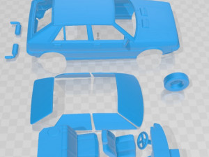 lancia delta hf 1986 printable car 3Dプリントモデル