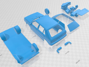 lancia delta hf 1986 printable car 3Dプリントモデル