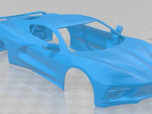 corvette c8 stingray 2020 printable body car 3D Print Model