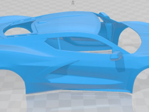 corvette c8 stingray 2020 printable body car 3D-Druckmodell
