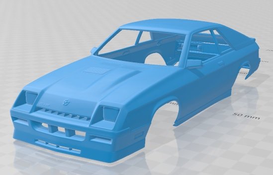 charger l body 1987 printable body car 3D Print Model .c4d .max .obj .3ds .fbx .stl .blend 