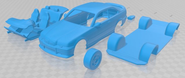 m3 e36 1992 printable car Modèles 3D en vedette .c4d .max .obj .3ds .fbx .stl .blend 