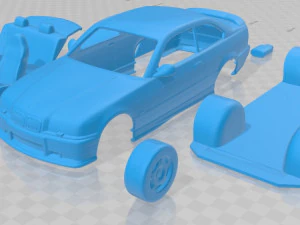 M3 E36 1992 druckbares Auto 3D Druckmodell