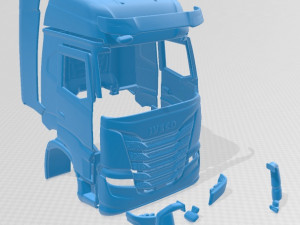 iveco s way 2020 printable cabin truck 3Dプリントモデル