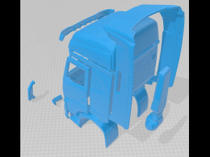 iveco s way 2020 printable cabin truck 3Dプリントモデル