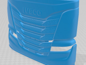 iveco s way 2020 printable cabin truck 3Dプリントモデル