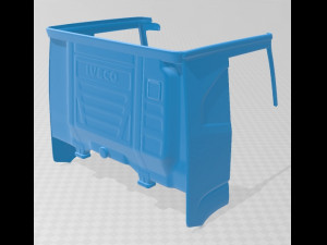 iveco s way 2020 printable cabin truck 3Dプリントモデル