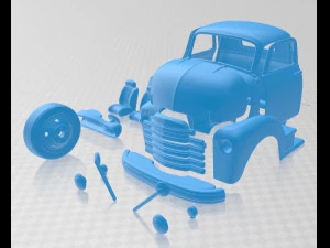 Распечатанный грузовик с кабиной Coe 1948 года 3D Принт Модель