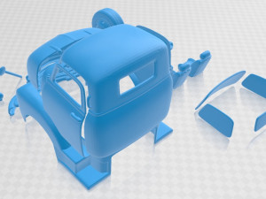 coe 1948 printable cabin truck 3D Baskı Modeli