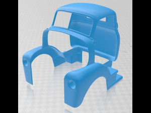 coe 1948 printable cabin truck 3D Baskı Modeli