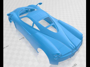 pagani huayra 2012 printable body car 3D Print Model