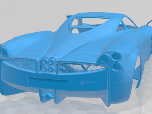 pagani huayra 2012 printable body car 3D Print Model