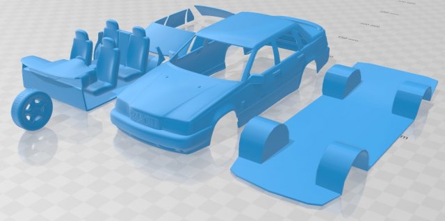 volvo 850 sedan 1992 printable car 3D 프린트 모델 .c4d .max .obj .3ds .fbx .stl .blend 