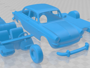 volkswagen 1500 notchback 1961 printable car 3D printmodel