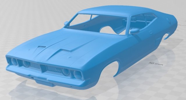 falcon gt coupe 1973 printable body car 3D Baskı Modeli .c4d .max .obj .3ds .fbx .stl .blend 