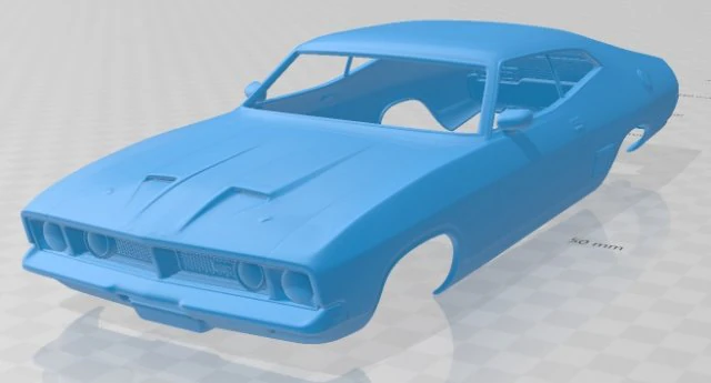 falcon gt coupe 1973 printable body car 3D Print Model .c4d .max .obj .3ds .fbx .stl .blend 