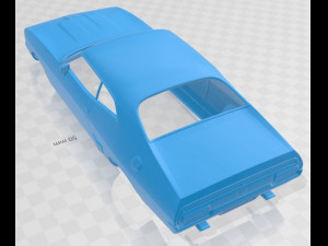 falcon gt coupe 1973 printable body car 3D Baskı Modeli