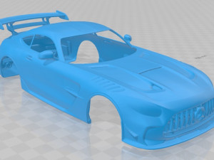 mercedes benz amg gt black series 2021 printable body car Modelo de Impressão 3D