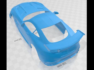 mercedes benz amg gt black series 2021 printable body car 3D Print Model