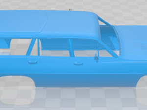 torino 500 station wagon 1971 printable body car Modelo de Impressão 3D