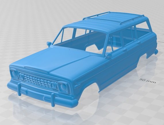 wagoneer 1978 printable body car 3D Druckmodell .c4d .max .obj .3ds .fbx .stl .blend 