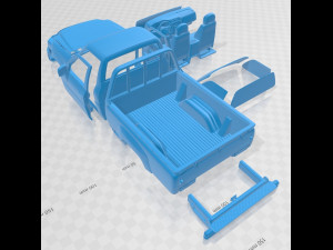 Nissan patrol pickup 2016 printable car 3Dプリントモデル